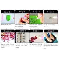 DIY 5D Diamant Peinture Point De Croix Plein Foret Cristal Photos Arts Artisanat pour La Maison Décoration Murale Cadeau