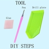 DIY 5D Diamant Peinture Point De Croix Plein Foret Cristal Photos Arts Artisanat pour La Maison Décoration Murale Cadeau