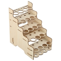 DIY En Bois Pigment Rack Plusieurs Couches Peinture Fournitures Organisateur Peinture Pigment Brosses Stylos Titulaire
