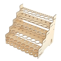 DIY En Bois Pigment Rack Plusieurs Couches Peinture Fournitures Organisateur Peinture Pigment Brosses Stylos Titulaire