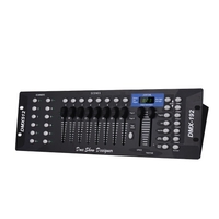 DMX512 Light Controller Console Panel 192CH Programming Function Sound Activé avec antenne à écran LED