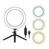 docooler 10 pouces LED Ring Light avec trépied 3200K-5500K Dimmable Table Camera Light Lamp