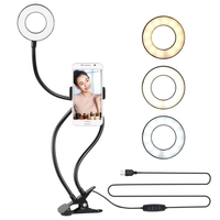Docooler 2-en-1 LED Ring Light avec support de téléphone portable