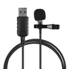 Docooler Mini Lapel Lavalier Clip-on Microphone à Condensateur Micro avec Prise USB pour Ordinateur PC Ordinateur Portable