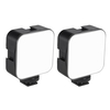 docooler Mini LED Video Light Photographie Fill-in Lamp 6500K Dimmable 5W avec Cold Shoe Mount Adapter Compatible avec Canon Nikon Sony DSLR Camera,  Pack of 2pcs