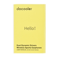 docooler S2 Dual Dynamic Drivers BT4.2 Écouteurs de sport Écouteurs intra-auriculaires
