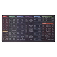 Docooler tapis de souris de jeu surdimensionné raccourcis clavier tapis de souris ordinateur bureau étanche antidérapant grand tapis de bureau