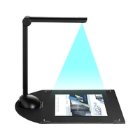 Document Book Camera Scanner 5 mégapixels HD haute définition format de numérisation A4 avec port USB lumière LED fonction OCR compatible avec Windows pour salle de classe bureau bibliothèque banque réunion