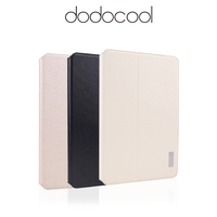 dodocool 360 degrés tournant PU cuir pivotant Flip Stand cas couvrir coque de protection pour iPad Air noir