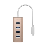 dodocool aluminium USB mâle à 4-Port Hub USB 3.0 Adaptateur USB-C Femme Port de charge PD pour le Nouveau MacBook or Type C