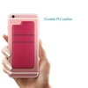 dodocool Porte-cartes Titulaire de Carte de Crédit Ultra-Mince Auto-adhésif Porte-monnaie avec 2 Fente Stick-on pour iPhone 6 / 6s Smartphones Rose Foncé