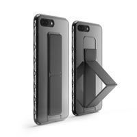 dodocool Slim Case Cristal Ultra protectrice claire avec Black Pliable Béquille Porte-Grip antidérapant Shock Absorption Scratch Resistant Shell Cover pour 5, 5 pouces iPhone 7 Plus Black
