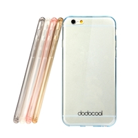 dodocool Ultra mince Slim clair Transparent souple TPU retour cas couvrir peau coque de protection pour Apple iPhone de 4, 7 cm 6 bleu