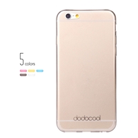 dodocool Ultra mince Slim clair Transparent souple TPU retour cas couvrir peau coque de protection pour Apple iPhone de 4, 7 cm 6 gris