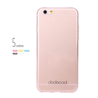 dodocool Ultra mince Slim clair Transparent souple TPU retour cas couvrir peau coque de protection pour Apple iPhone de 4, 7 cm 6 rose