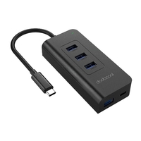 dodocool USB-C à SuperSpeed ​​4 ports USB 3.0 Hub avec USB Type-C Entrée Port de charge Alimentation en courant