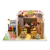 Dollhouse Miniature DIY Mini House Kit avec lumières LED et meubles pour coffret cadeau