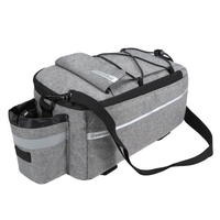 Doorslay sac isotherme de coffre à vélo vélo porte-bagages arrière de stockage sac à bagages réfléchissant vtt vélo sacoche sac à bandoulière