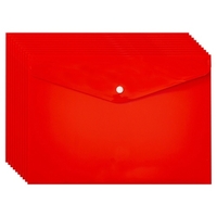 Dossier extensible 1 poche Enveloppe en plastique Organisateur de fichiers avec fermeture à bouton Fente pour carte Portable Format A4 Stockage de documents de bureau Étanche pour coupon Facture Reçu Cartes Billets Étude d