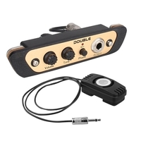 DOUBLE CJ01L Cajon Box Drum Preamp Pickup Musical Instrument Pickup avec micro 1/4 pouce Jack
