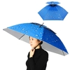Double couche parapluie chapeau femmes hommes pliant soleil casquette de pluie avec bandeau réglable pour pêche Camping randonnée
