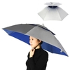 Double couche parapluie chapeau femmes hommes pliant soleil casquette de pluie avec bandeau réglable pour pêche Camping randonnée