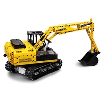 DOUBLE E C51057 2, 4 GHz 1:20 4WD 544pcs Blocs de Construction Digger Sur Chenilles