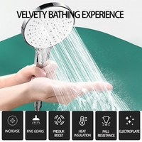 Douche à main,  grand panneau douche de 4, 7 pouces,  douche à économie d