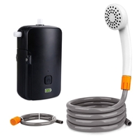 Douche de camping Douche électrique extérieure / intérieure avec affichage de batterie Powr