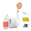Douche de camping extérieur Pompe de douche électrique portable IPX7 Étanchéité et batterie rechargeable de 5000mAh à alimentation électrique
