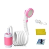 Douche de camping extérieur Pompe de douche électrique portable IPX7 Étanchéité et batterie rechargeable de 5000mAh à alimentation électrique