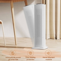DOUHE Réchauffeur électrique sur pied 2000W Réchauffeur instantané avec double usage froid et chaud/température constante intelligente/réchauffeur domestique grand angle à alimentation chaude
