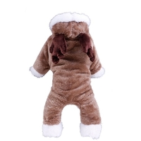 Doux Chaud Chien Pet Vêtements Vêtements Hoodie Corail Polaire Petits Chiens Chiot Manteau