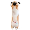 Doux En Peluche Oreiller Chat Chien En Forme De Peluche Peluche Long Étreignant Oreiller Mignon Canapé Oreiller pour Enfants Garçons Filles Petite Amie Cadeau De Vacances D