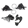 Dérailleur avant de vélo Compatible avec le pédalier 42-34-24T/42-32-22T pièce de rechange de dérailleur avant en acier massif