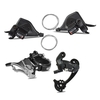 Dérailleur avant de vélo Compatible avec le pédalier 42-34-24T/42-32-22T pièce de rechange de dérailleur avant en acier massif
