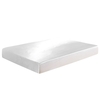 Drap-housse en polyester doux et soyeux bien fait (grand lit,  blanc)