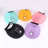Drôle et drôle une pièce ventilateur chapeau de soleil parasol chapeau de soleil ligne extérieure mignon grand bord vide haut chapeau femme