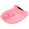 Drôle et drôle une pièce ventilateur chapeau de soleil parasol chapeau de soleil ligne extérieure mignon grand bord vide haut chapeau femme