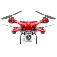 Drone X52 à quatre axes photographie aérienne HD avion longue endurance 4K télécommande avion modèle avion jouet drone rouge-hauteur fixe-avec [caméra 4K HD]