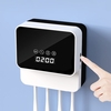 Désinfectant pour brosse à dents UV Porte-brosse à dents de désinfection mural Porte-brosse à dents rechargeable par USB Organisateur de brosse à dents pour salle de bain