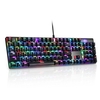 DSVt bourreau CK104 bleu commutateurs Tactile Esport mécanique jeu jeu clavier filaire USB ergonomique coloré sur mesure LED RVB rétroéclairé avec 104 touches