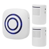 Détecteur de mouvement intelligent Alarme Sonnette sans fil Sonnette enfichable Sonnette de sécurité à domicile Détecteur infrarouge Kits d