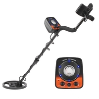 Détecteur de métaux Détecteur de métaux étanche réglable 38-46in Invite de flash audio avec mode DISC pour adultes et enfants Conception légère idéale pour les débutants en chasse au trésor