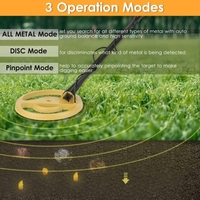 Détecteur de métaux portable haute sensibilité précision outil de détection de métaux bijoux trésor souterrain or métal Finder pour adultes et enfants avec 3 modes