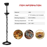 Détecteur de métaux Portable Portable détecteur de métaux rapide outil de détection de métaux trésor or détecteur de métaux souterrain LCD écran rétro-éclairé haute précision détecteur de métaux polyvalent pour adultes enfants