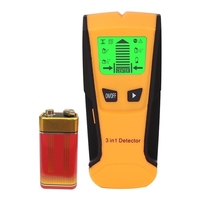 Détecteur de mur 3 en 1 détecteur de goujons - Détecteur de goujons électronique Détecteur mural de détection de centre - avec écran LCD à batterie pour détection de fil AC de goujons métalliques en bois