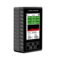 Détecteur de rayonnement électromagnétique portable à rayonnement nucléaire Compteur Geiger Détecteur de rayonnement nucléaire Grand écran numérique avec fonction d