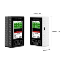 Détecteur de rayonnement électromagnétique portable à rayonnement nucléaire Compteur Geiger Détecteur de rayonnement nucléaire Grand écran numérique avec fonction d