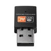 Dual Band 600 Mbps 2.4 GHz + 5 GHz USB Sans Fil Adaptateur Wifi Antenne 802.11a / b / g / n / ac WiFi Adaptateur USB pour MAC Windows Noir